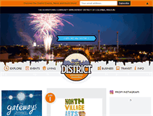 Tablet Screenshot of discoverthedistrict.com